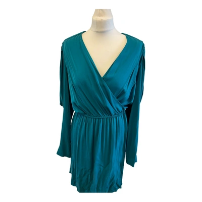 Pre-owned Catherine Malandrino Silk Mid-length Dress In Green