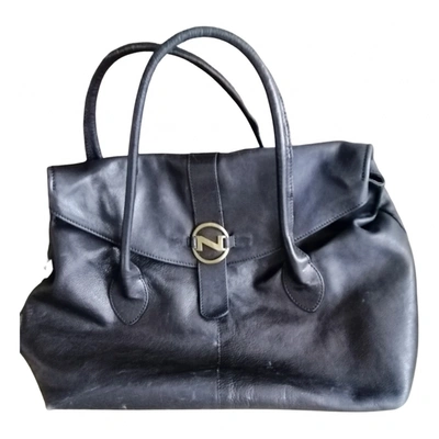 Pre-owned Natan Leather Bag In Black