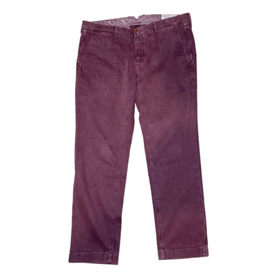 Pre-owned Jacob Cohen Jeans In Burgundy