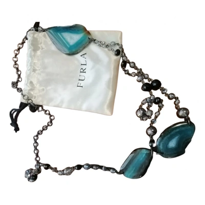 Pre-owned Furla Necklace In Blue