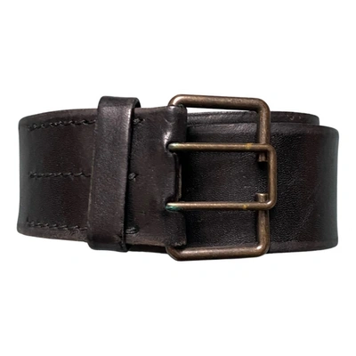 Pre-owned Balenciaga Leather Belt In Black