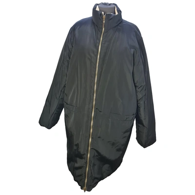 Pre-owned Max Mara Atelier Coat In Black