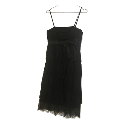 Pre-owned Laundry By Shelli Segal Lace Mid-length Dress In Black