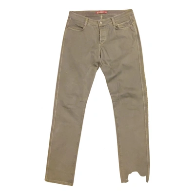 Pre-owned Siviglia Trousers In Brown