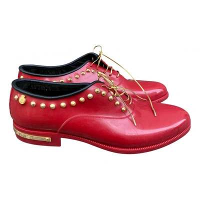 Pre-owned Lemon Jelly Lace Ups In Red