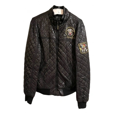 Pre-owned Ed Hardy Jacket In Black