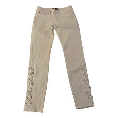 Pre-owned The Kooples Trousers In White
