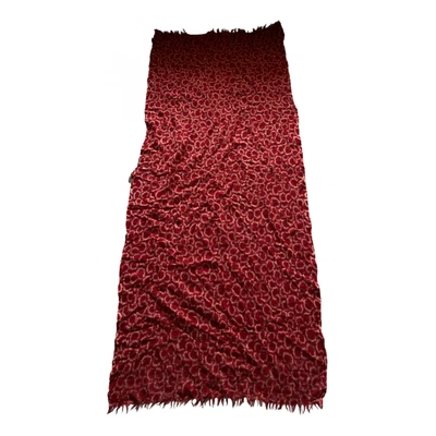 Pre-owned Pablo Wool Scarf In Red