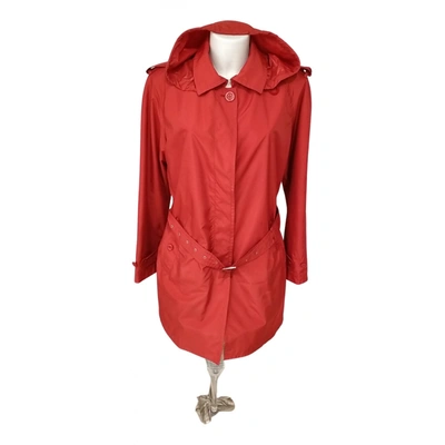 Pre-owned Allegri Trench Coat In Red