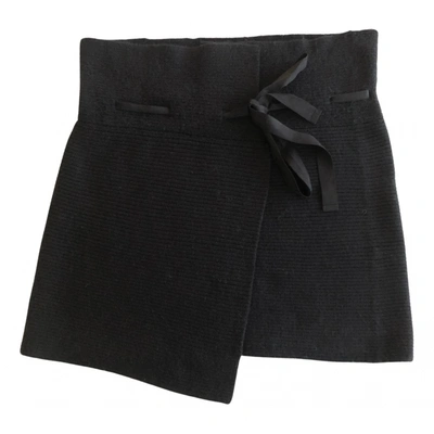 Pre-owned Isabel Marant Étoile Wool Mini Skirt In Black