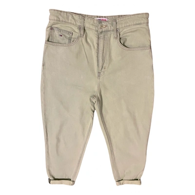 Pre-owned Tommy Hilfiger Jeans In Beige