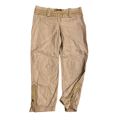 Pre-owned Ermanno Scervino Straight Pants In Beige