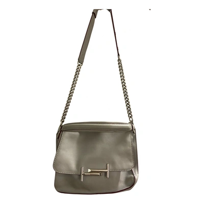 Pre-owned Tod's Leather Crossbody Bag In Grey