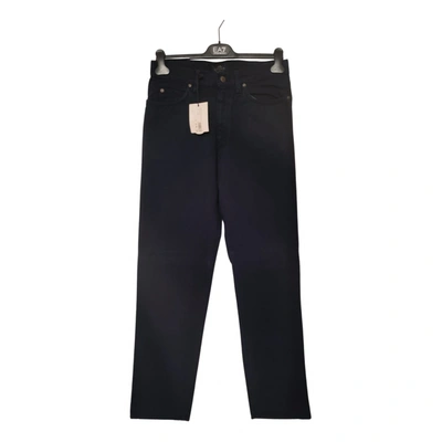 Pre-owned Seventy Trousers In Navy