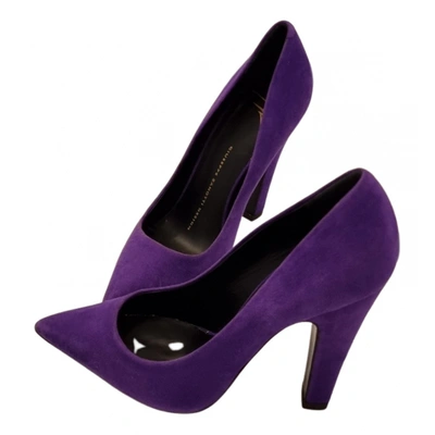 Pre-owned Giuseppe Zanotti Leather Heels In Purple
