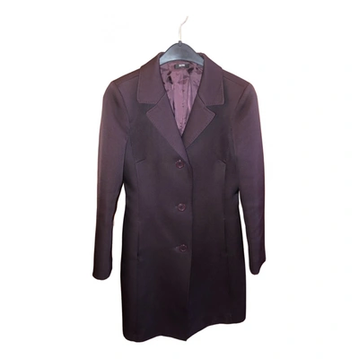 Pre-owned Hugo Boss Coat In Purple