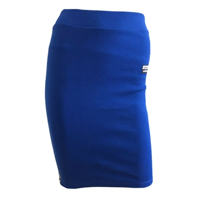Pre-owned Adidas Originals Mini Skirt In Blue