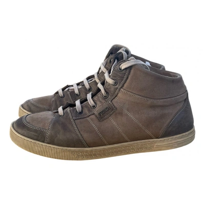 Pre-owned Fendi Cloth Trainers In Beige
