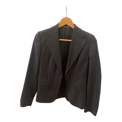 Pre-owned Mauro Grifoni Wool Blazer In Grey
