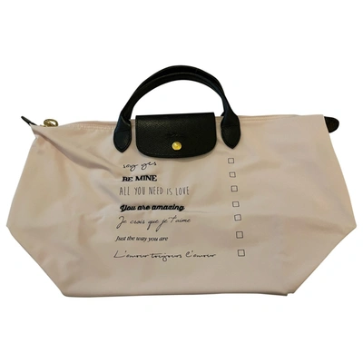 Pre-owned Longchamp Pliage Handbag In Pink