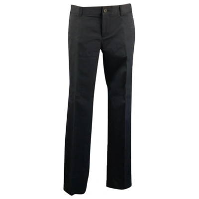 Pre-owned Massimo Dutti Trousers In Navy