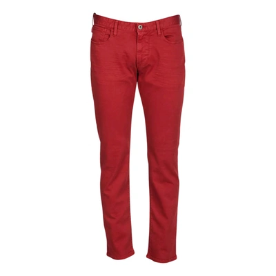 Pre-owned Armani Jeans Straight Jeans In Red
