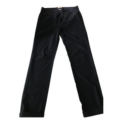 Pre-owned Mauro Grifoni Wool Trousers In Blue