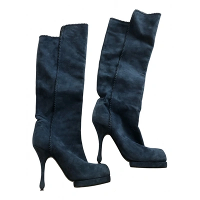 Pre-owned Marc Jacobs Boots In Blue