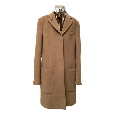 Pre-owned Dondup Wool Coat In Camel