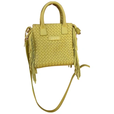 Pre-owned Silvian Heach Leather Crossbody Bag In Yellow
