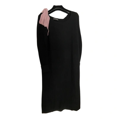 Pre-owned Sonia Rykiel Wool Mid-length Dress In Black