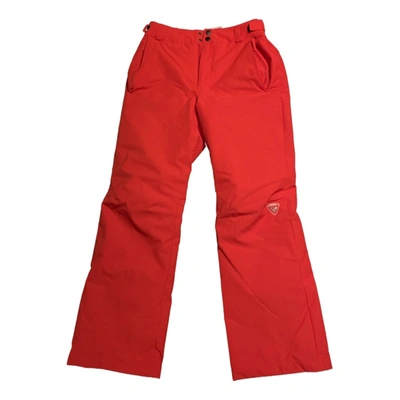 Pre-owned Rossignol Trousers In Red