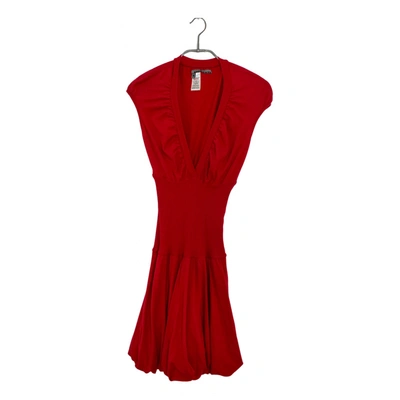 Pre-owned Miss Sixty Mini Dress In Red
