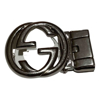 Pre-owned Gucci Belt In Silver
