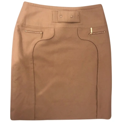 Pre-owned Roberto Verino Cashmere Skirt In Camel