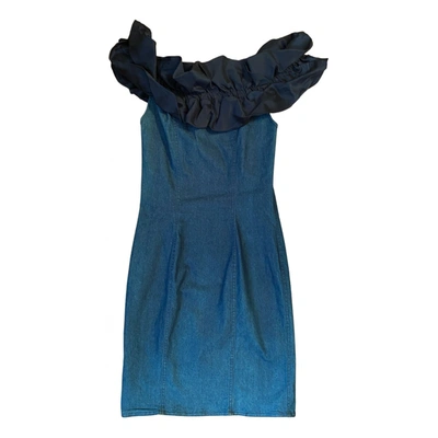 Pre-owned Moschino Cheap And Chic Mid-length Dress In Blue