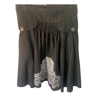 Pre-owned Just Cavalli Mid-length Skirt In Grey