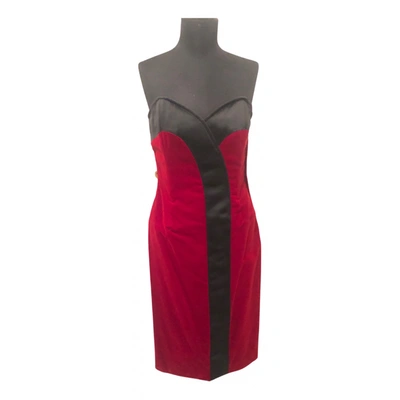 Pre-owned Saint Laurent Velvet Mid-length Dress In Multicolour
