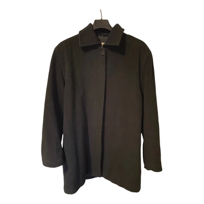 Pre-owned Les Copains Cashmere Coat In Black