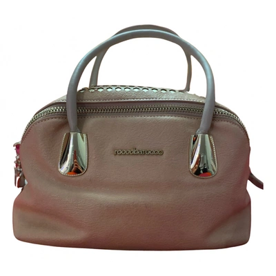 Pre-owned Roccobarocco Leather Handbag In Beige