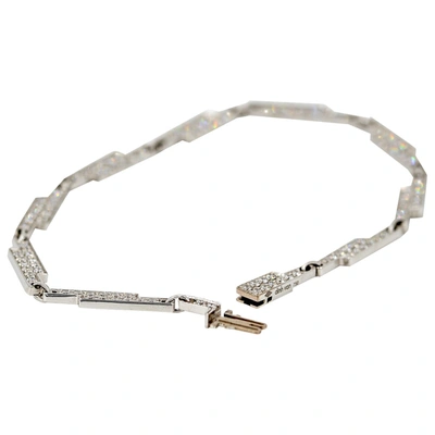 Pre-owned Dinh Van White Gold Bracelet In Silver