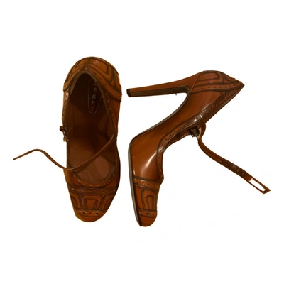Pre-owned Lerre Leather Heels In Brown