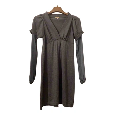 Pre-owned Aniye By Wool Mini Dress In Grey