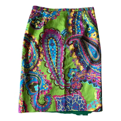Pre-owned Gai Mattiolo Mid-length Skirt In Multicolour