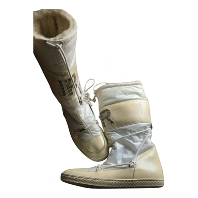 Pre-owned John Richmond Ankle Boots In Beige
