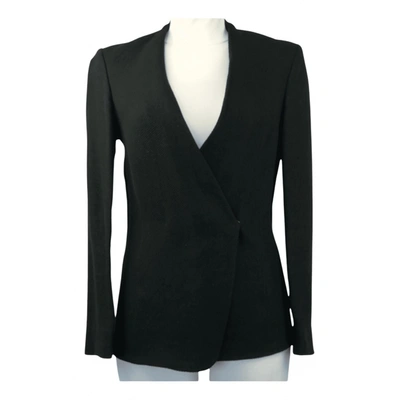 Pre-owned Isabel Marant Linen Peacoat In Black