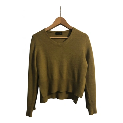 Pre-owned Y's Wool Jumper In Khaki