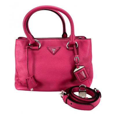 Pre-owned Prada Leather Handbag In Pink
