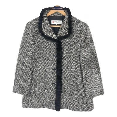 Pre-owned Hardy Amies Wool Coat In Grey