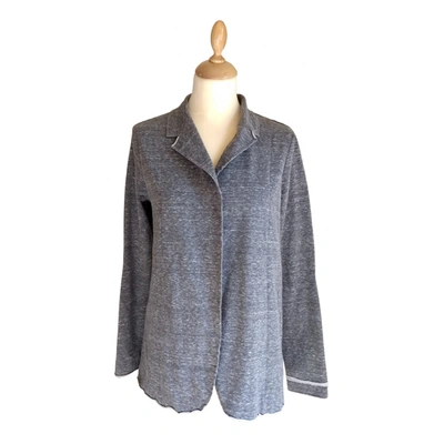 Pre-owned Manila Grace Blazer In Grey